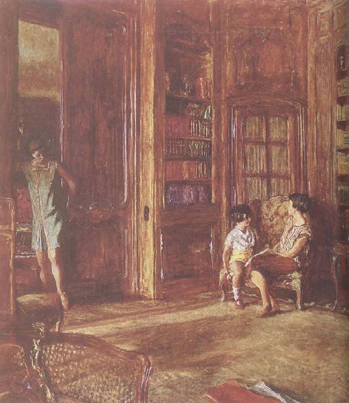 Edouard Vuillard Li the lady and her children Spain oil painting art